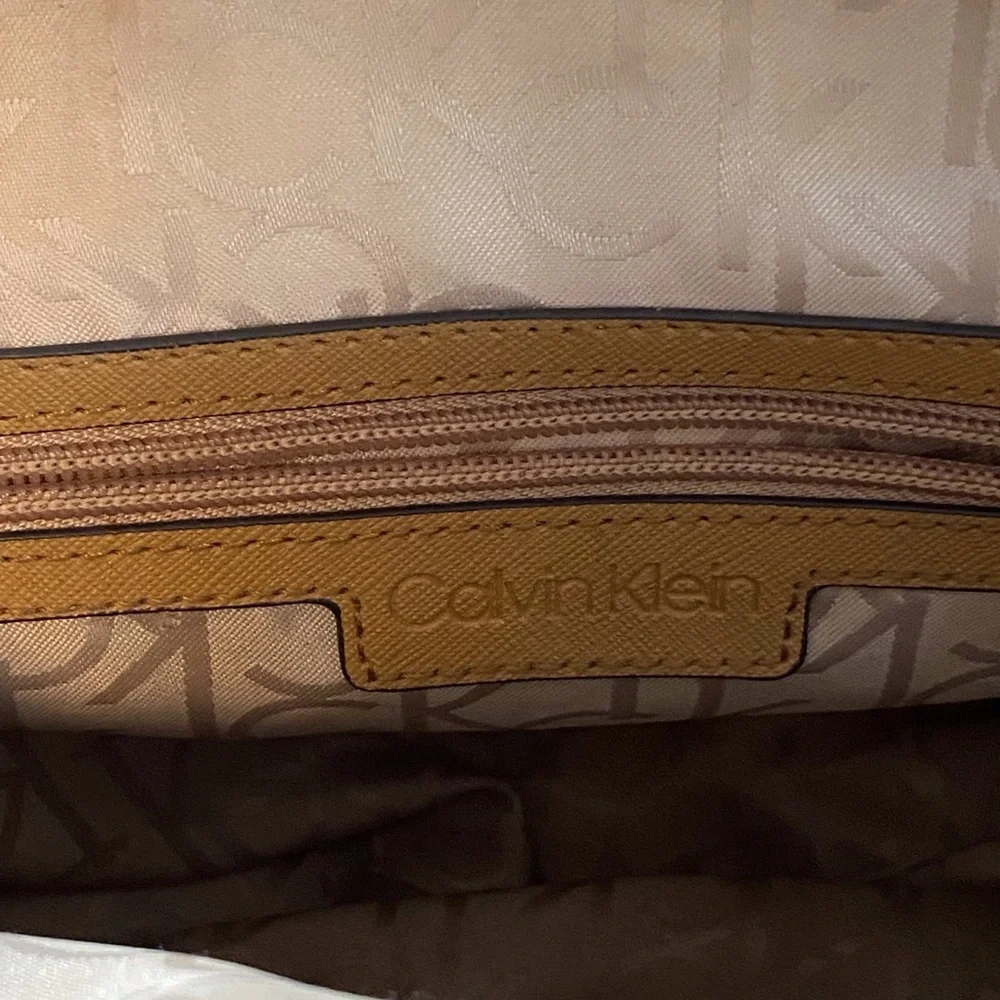 Calvin Klein‎ Tan and Brown Satchel